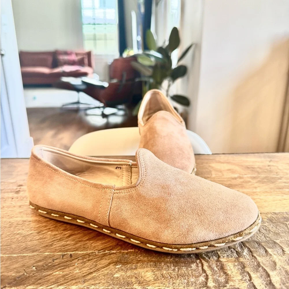 Women’s Sabah Handmade in Turkey Suede Loafers Slip-On Shoes W 39 7.5-8 - Picture 11 of 11